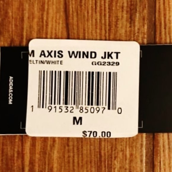 Adidas Axis Men's Hooded Windbreaker Jacket NWT M - Picture 4 of 4